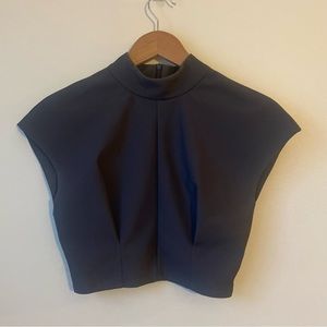 Zara Cropped Mockneck Top